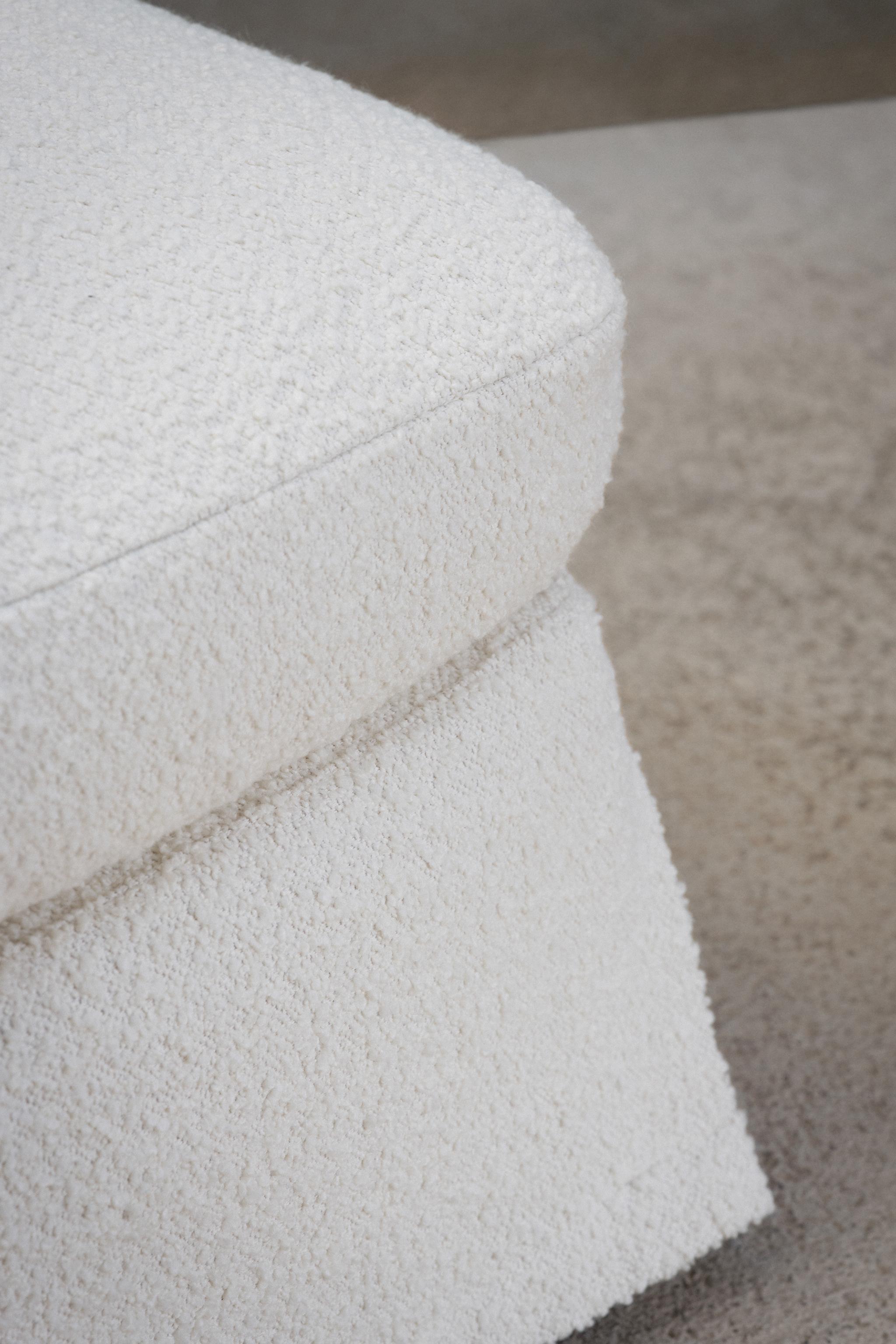 HOUSSE REPOSE-PIEDS TISSU BOUCLÉ 01